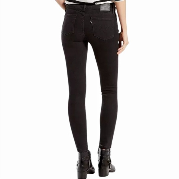 🛍️ 3/$25 Levi's 27x32 711 Skinny Mid Rise Black Jeans - Picture 3 of 10